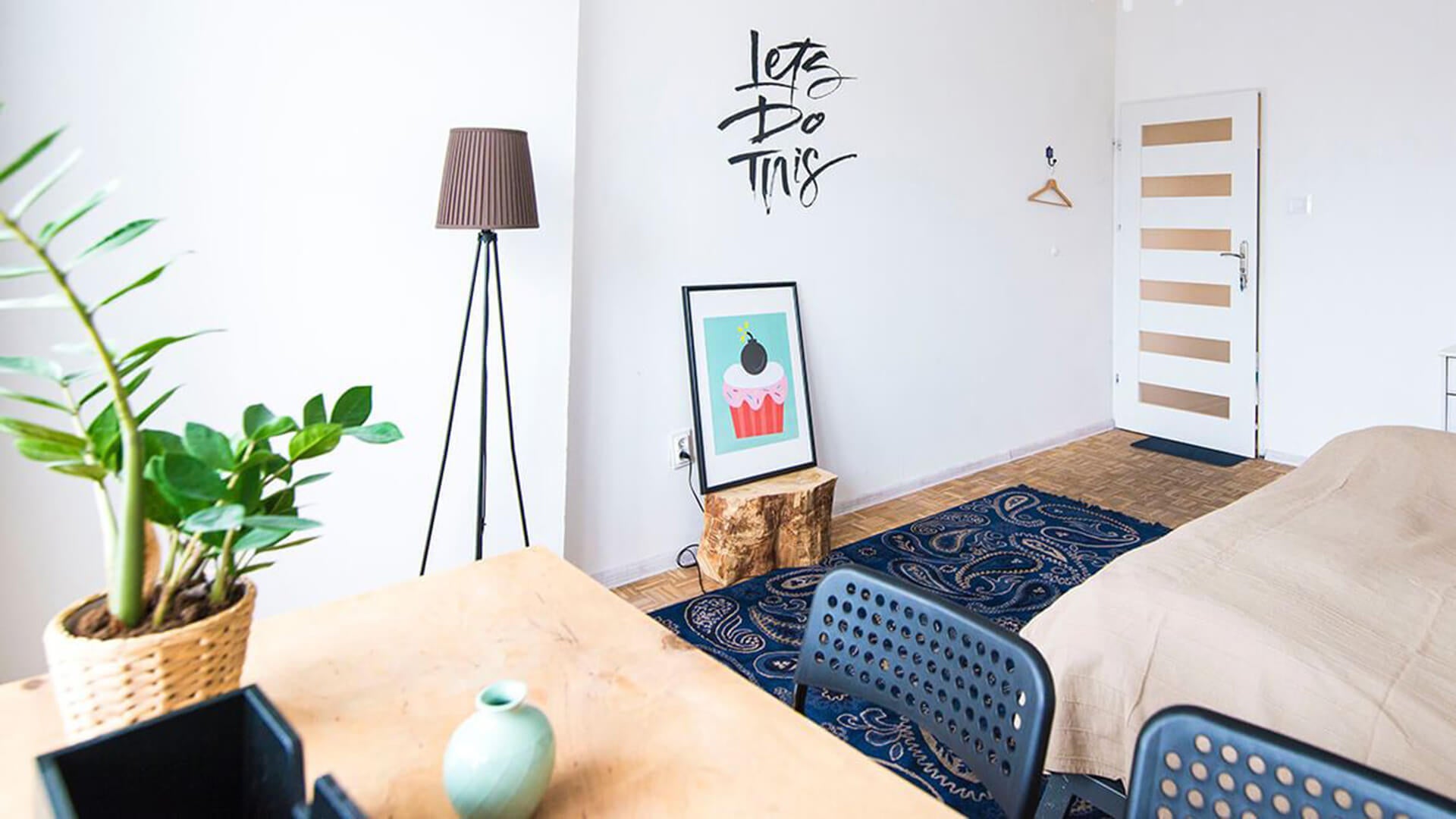 Dining table with a settee